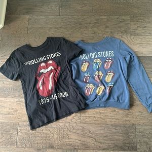 Rolling Stones sweatshirt & tee